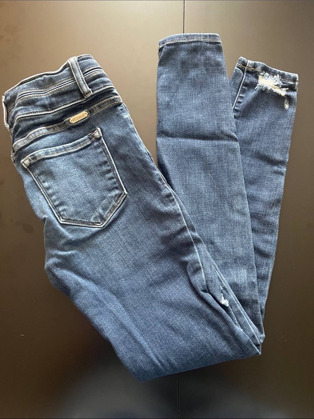 KANCAN Slim Fit Dark Blue Women’s JEANS